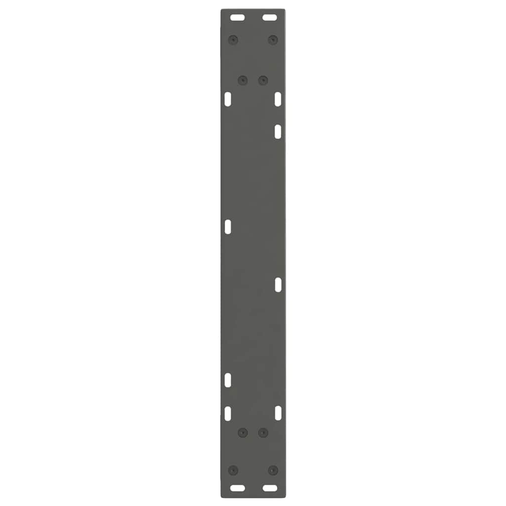 spisebordsben V-formet 3 stk. antracit 70 x (72-73,3) cm stål