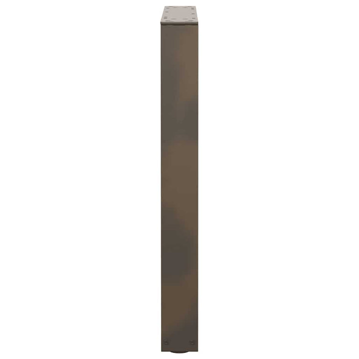 spisebordsben V-formet 3 stk. naturstål 70 x (72-73,3) cm stål
