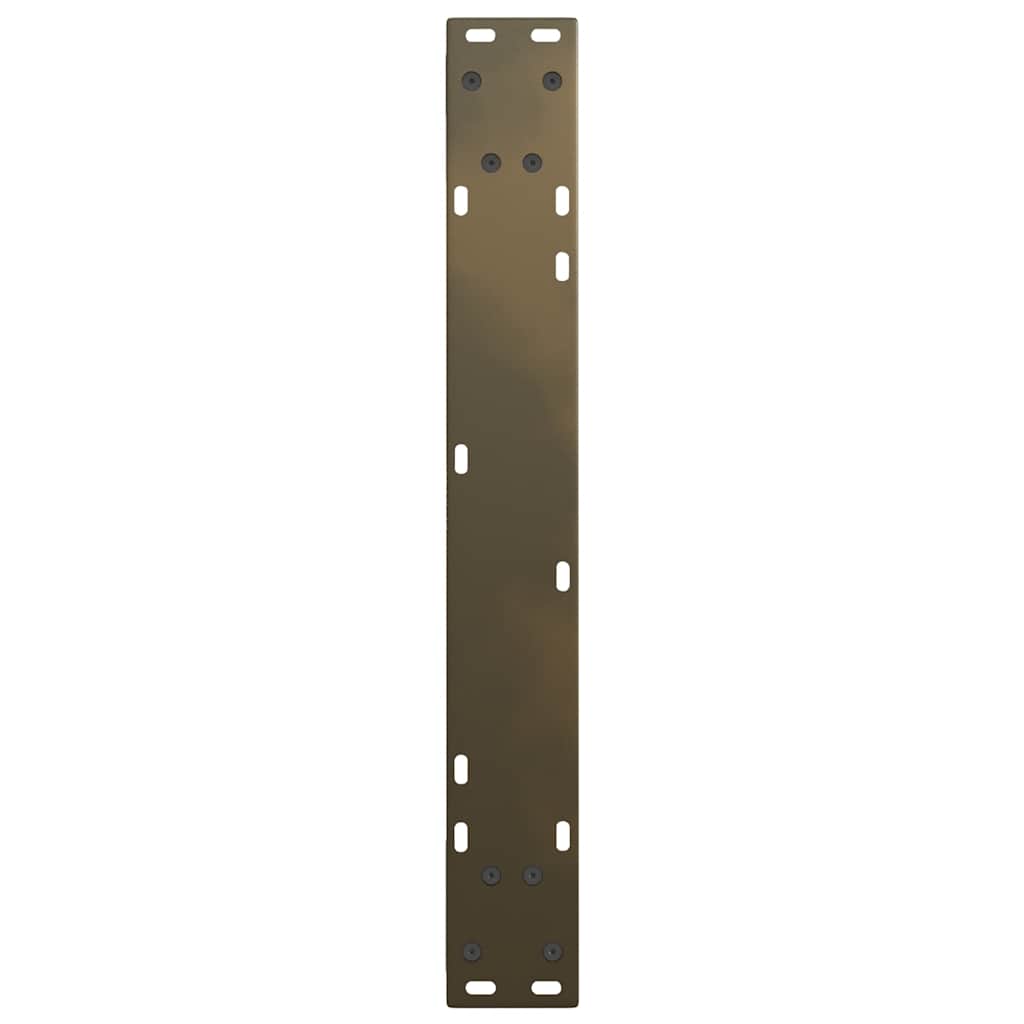spisebordsben V-formet 3 stk. naturstål 70 x (72-73,3) cm stål