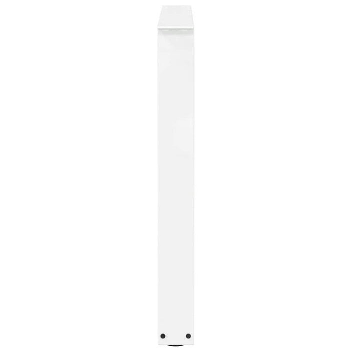 spisebordsben V-formet 3 stk. hvid 80x(72-73,3) cm stål