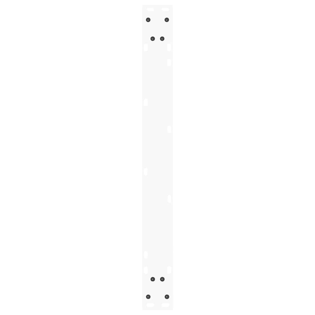 spisebordsben V-formet 3 stk. hvid 80x(72-73,3) cm stål