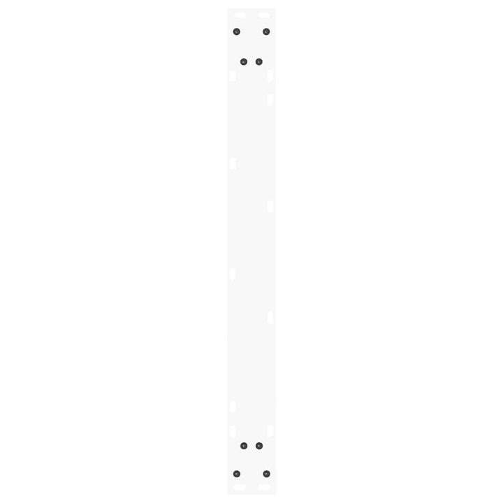 spisebordsben V-formet 3 stk. hvid 80x(72-73,3) cm stål