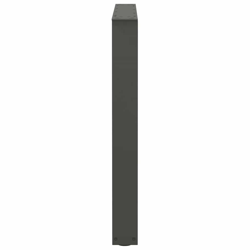 spisebordsben V-formet 3 stk. antracit 80x(72-73,3) cm stål