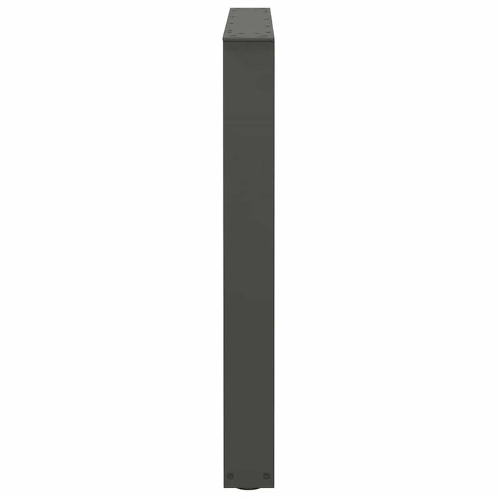 spisebordsben V-formet 3 stk. antracit 80x(72-73,3) cm stål