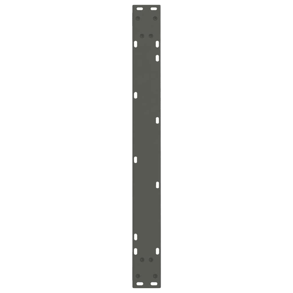 spisebordsben V-formet 3 stk. antracit 80x(72-73,3) cm stål