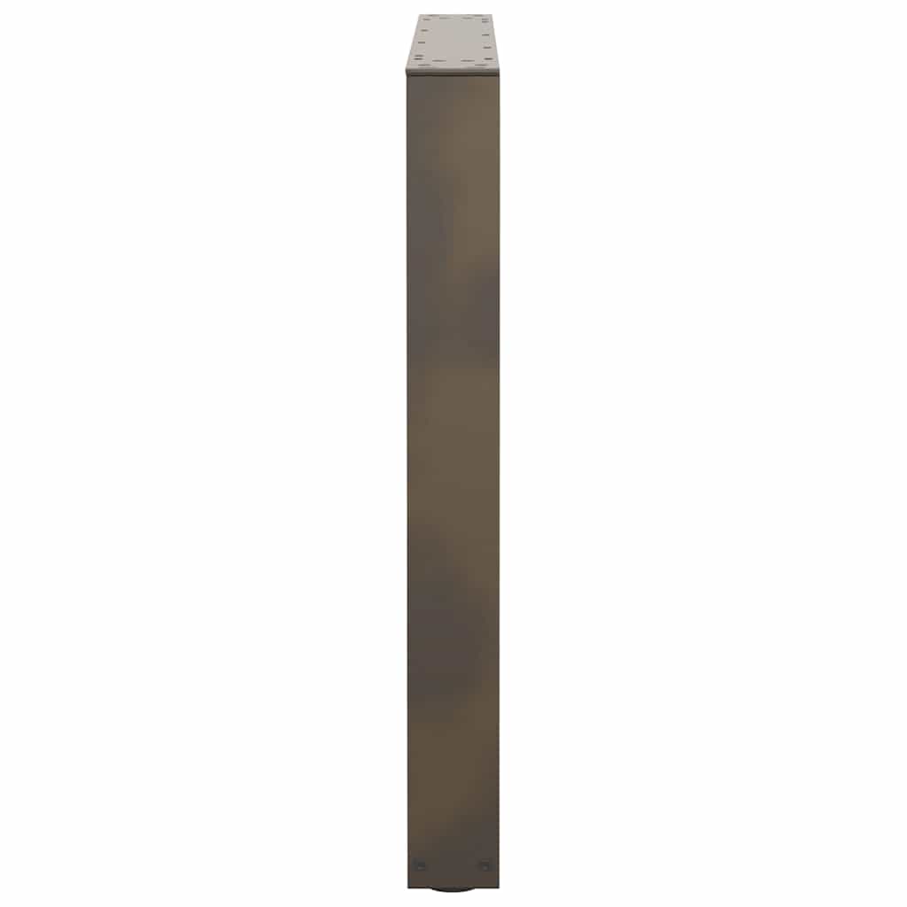 spisebordsben V-formet 3 stk. naturstål 80x(72-73,3) cm stål