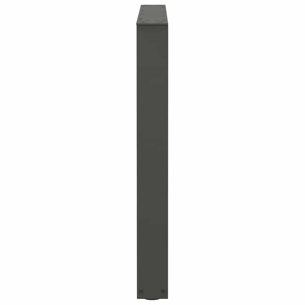 spisebordsben V-formet 3 stk. antracit 90 x (72-73,3) cm stål