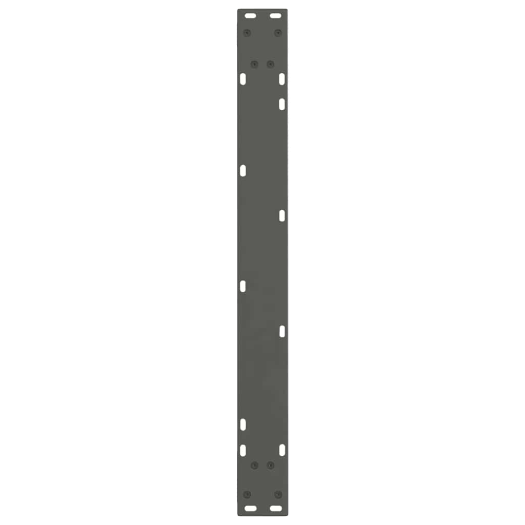 spisebordsben V-formet 3 stk. antracit 90 x (72-73,3) cm stål