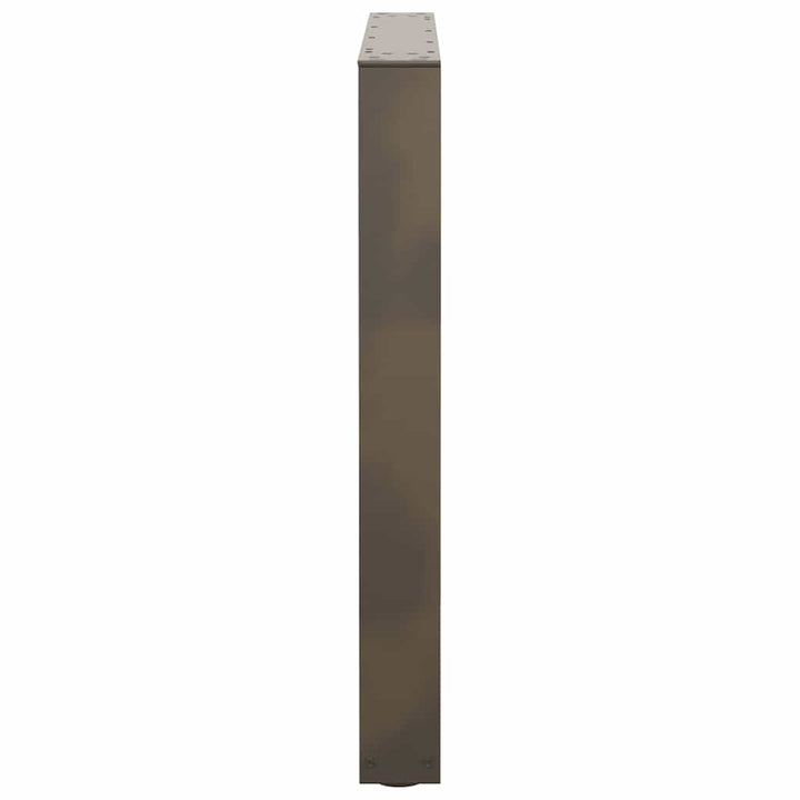 spisebordsben V-formet 3 stk. naturstål 90 x (72-73,3) cm stål