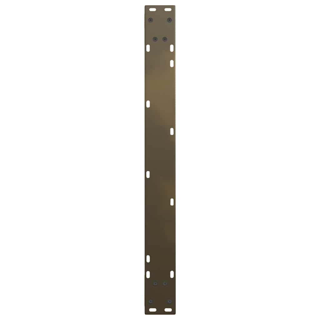 spisebordsben V-formet 3 stk. naturstål 90 x (72-73,3) cm stål