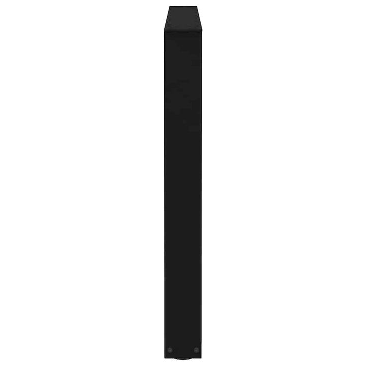Spisebordsben V-form 3 stk Sort 100x(72-73,3) cm Stål