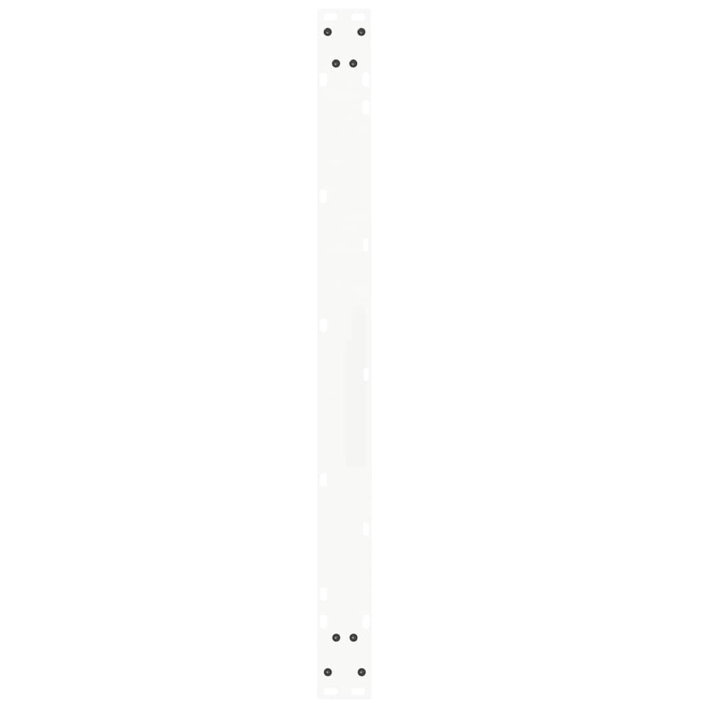 spisebordsben V-formet 3 stk. hvid 100x(72-73,3) cm stål