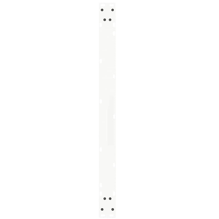 spisebordsben V-formet 3 stk. hvid 100x(72-73,3) cm stål