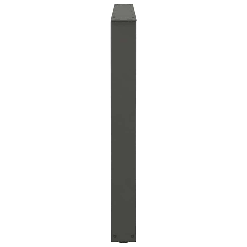 spisebordsben V-formet 3 stk. antracit 100x(72-73,3) cm stål
