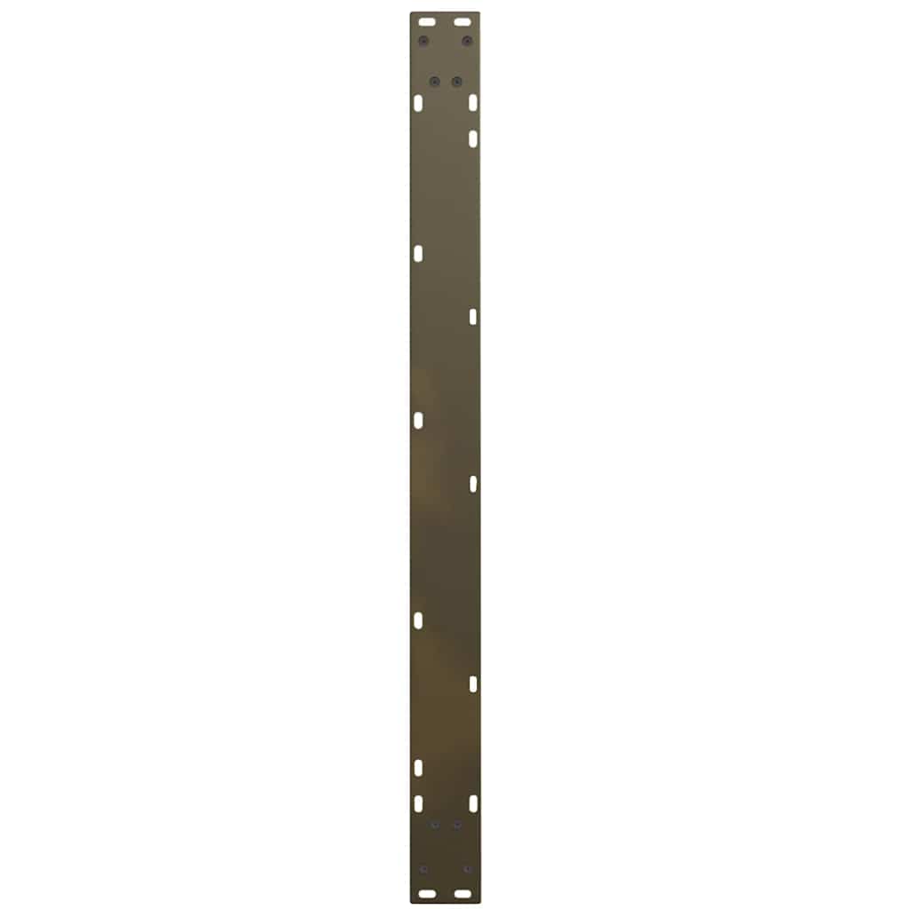spisebordben V-formet 3 stk. naturstål 100x(72-73,3) cm stål