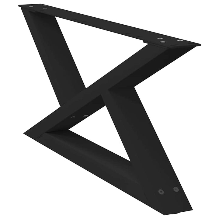 Sofabordben 2 stk Sort 70x(30-31,3) cm Stål