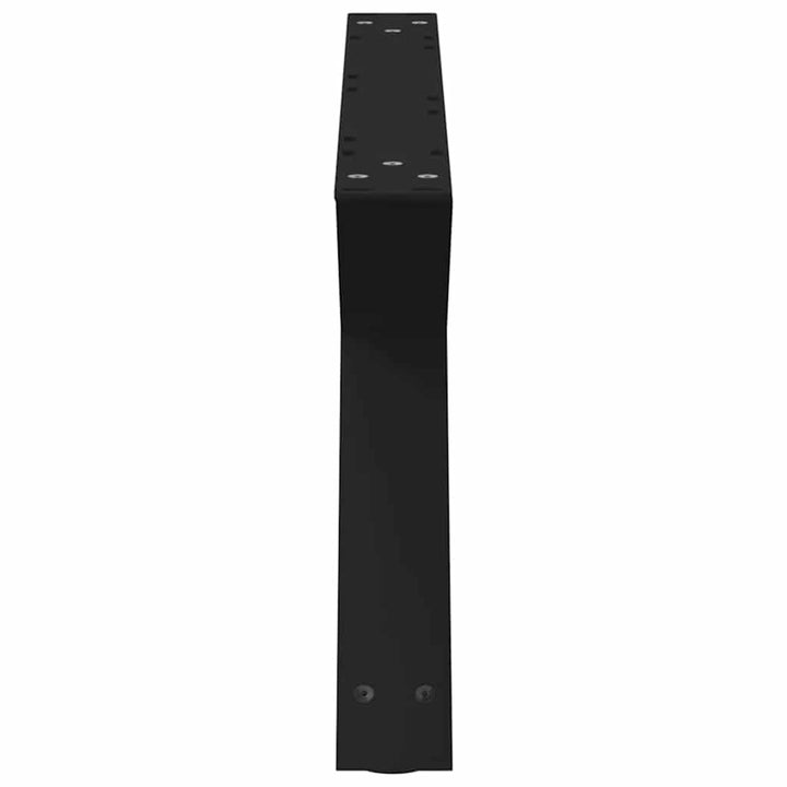 Sofabordben 2 stk Sort 70x(30-31,3) cm Stål