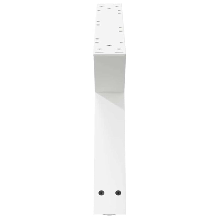 Sofabordben 2 stk Hvid 70x(30-31,3) cm Stål