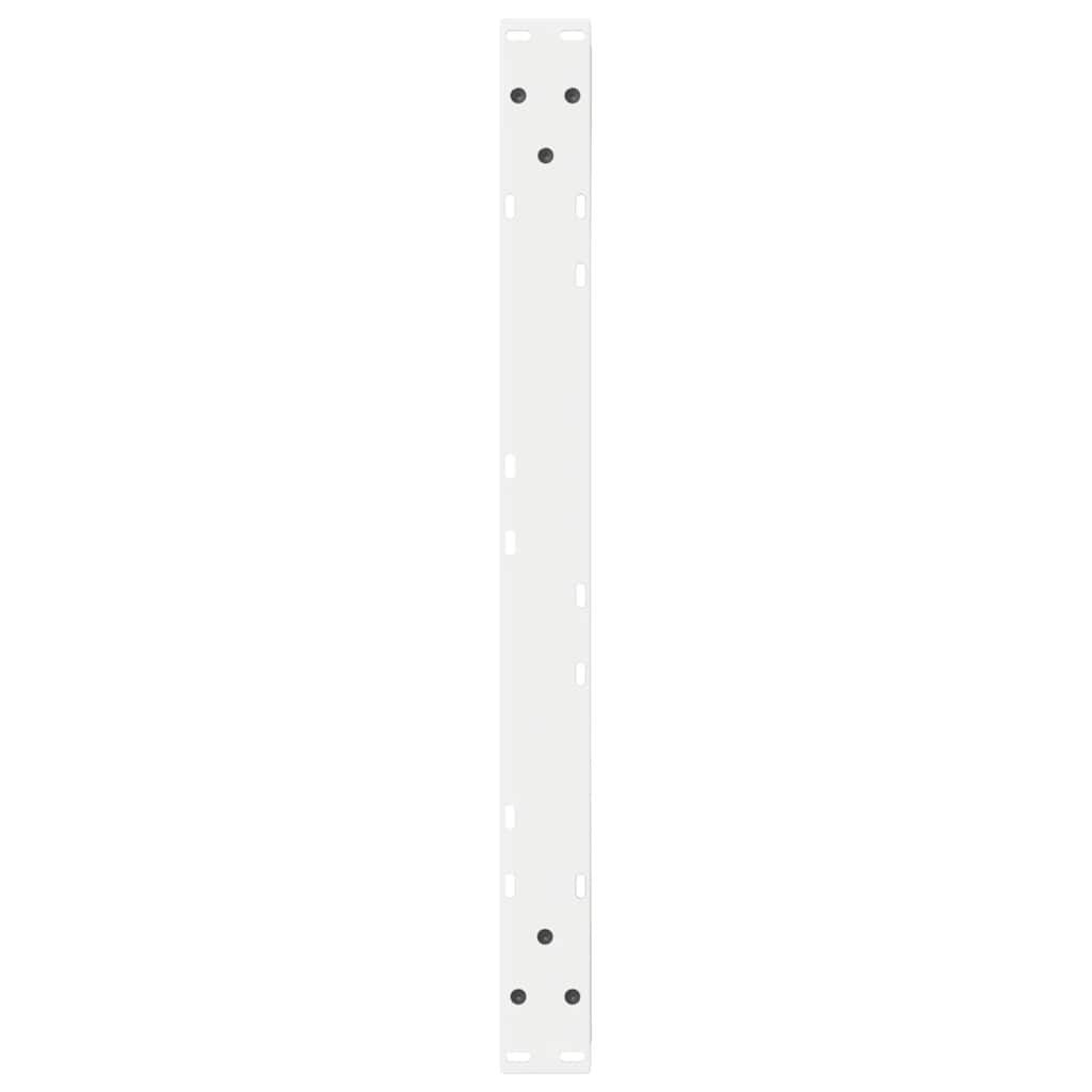 Sofabordben 2 stk Hvid 70x(30-31,3) cm Stål
