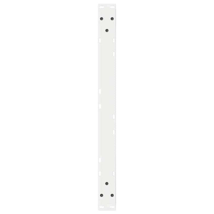 Sofabordben 2 stk Hvid 70x(30-31,3) cm Stål