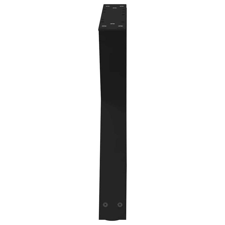 Sofabordben 2 stk Sort 60x(42-43,3) cm Stål