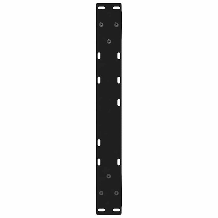 Sofabordben 2 stk Sort 60x(42-43,3) cm Stål
