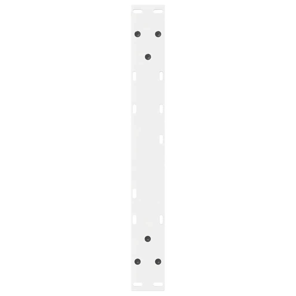 Sofabordben 2 stk Hvid 60x(42-43,3) cm Stål