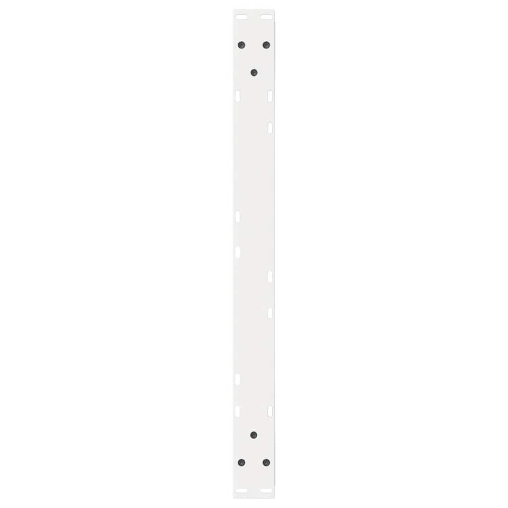 Sofabordben 2 stk Hvid 70x(42-43,3) cm Stål