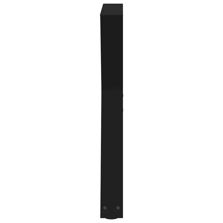 spisebordsben 2 stk. sort 50x(72-73,3) cm stål