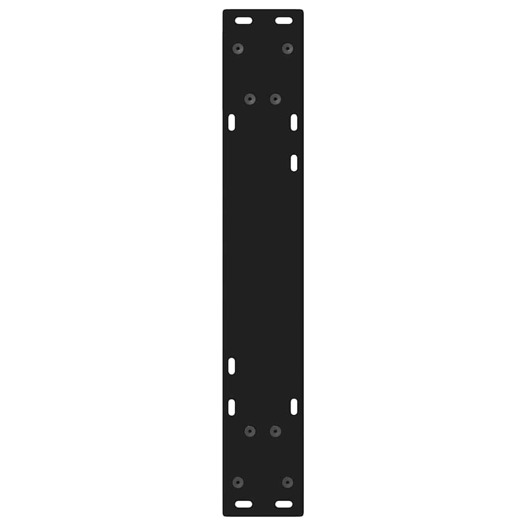 spisebordsben 2 stk. sort 50x(72-73,3) cm stål