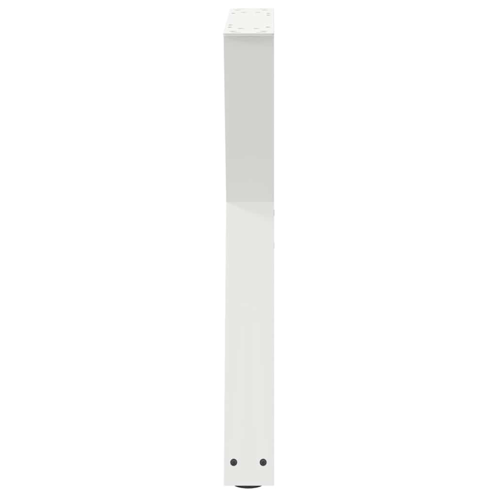 spisebordsben 2 stk. hvid 50x(72-73,3) cm stål