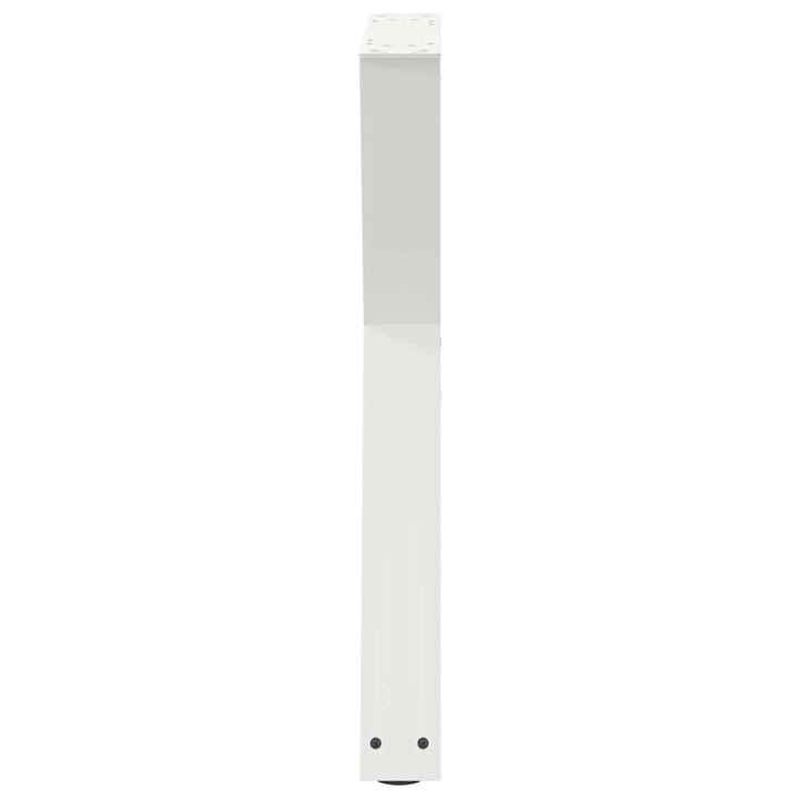 spisebordsben 2 stk. hvid 50x(72-73,3) cm stål
