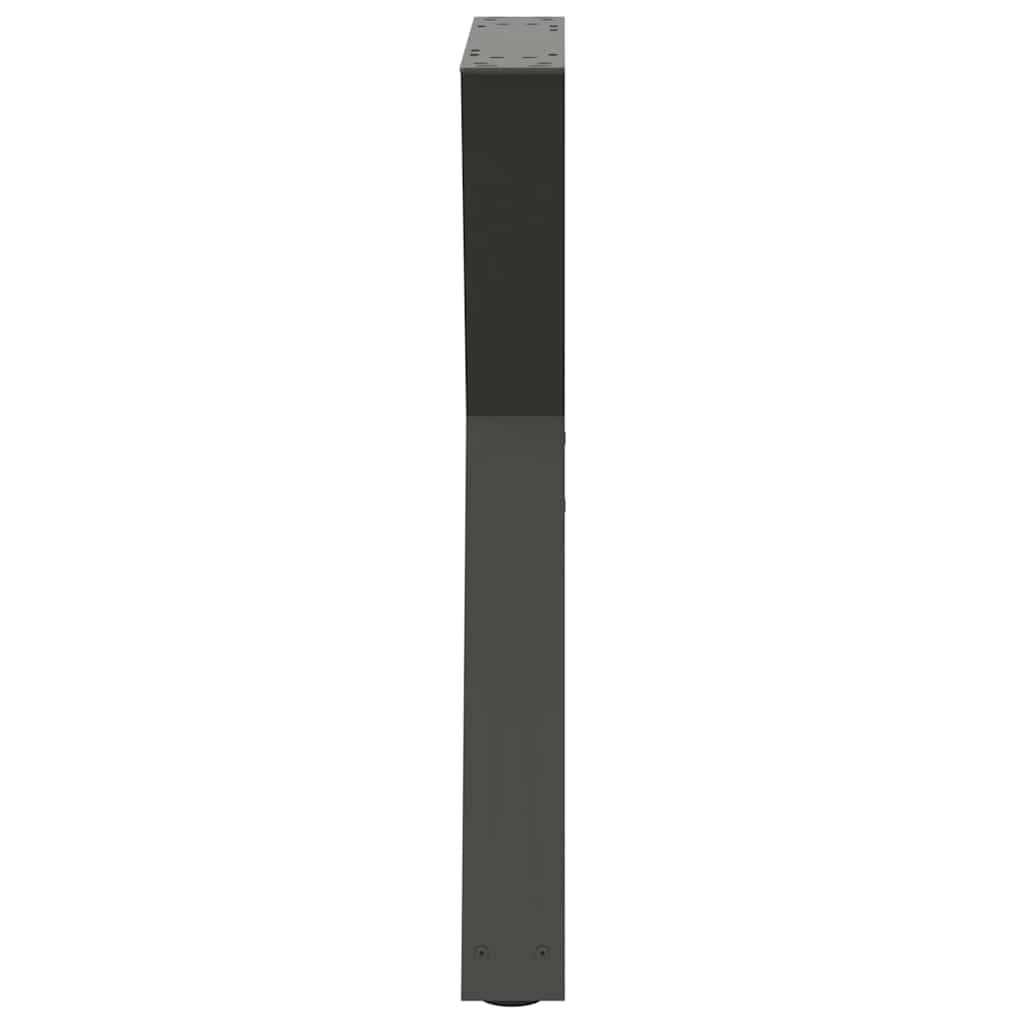spisebordsben 2 stk. antracit 50x(72-73,3) cm stål