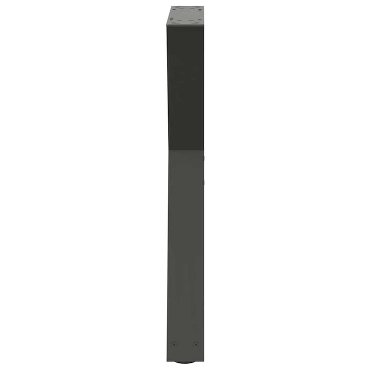 spisebordsben 2 stk. antracit 50x(72-73,3) cm stål