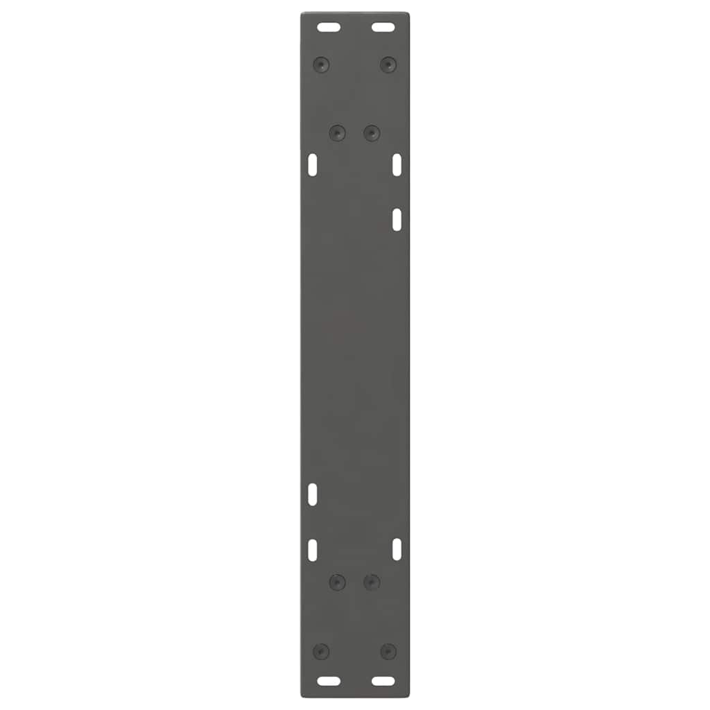 spisebordsben 2 stk. antracit 50x(72-73,3) cm stål