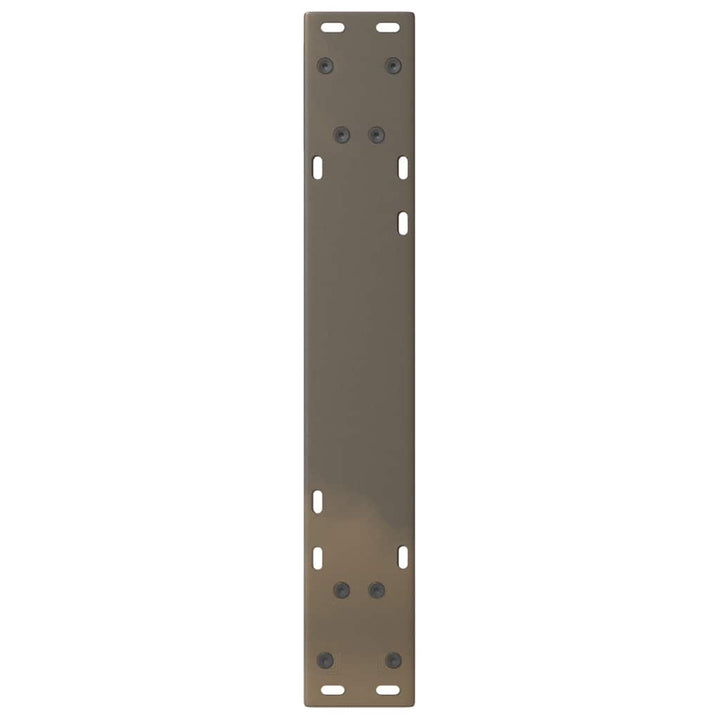 spisebordsben 2 stk. naturstål 50x(72-73,3) cm stål