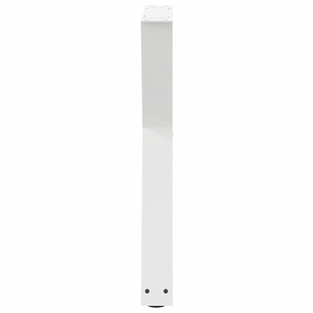 spisebordsben 2 stk. hvid 60 x (72-73,3) cm stål