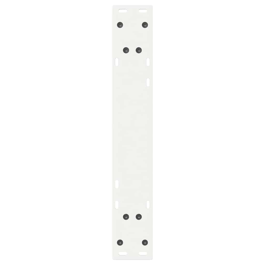 spisebordsben 2 stk. hvid 60 x (72-73,3) cm stål