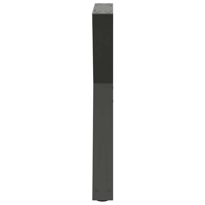 spisebordsben 2 stk. antracit 60 x (72-73,3) cm stål