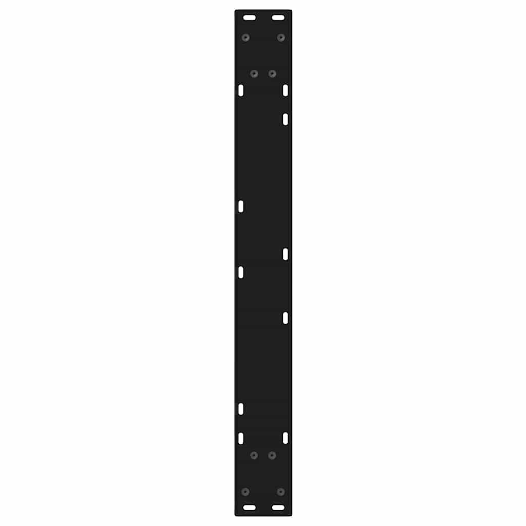 spisebordsben 2 stk. sort 70 x (72-73,3) cm stål