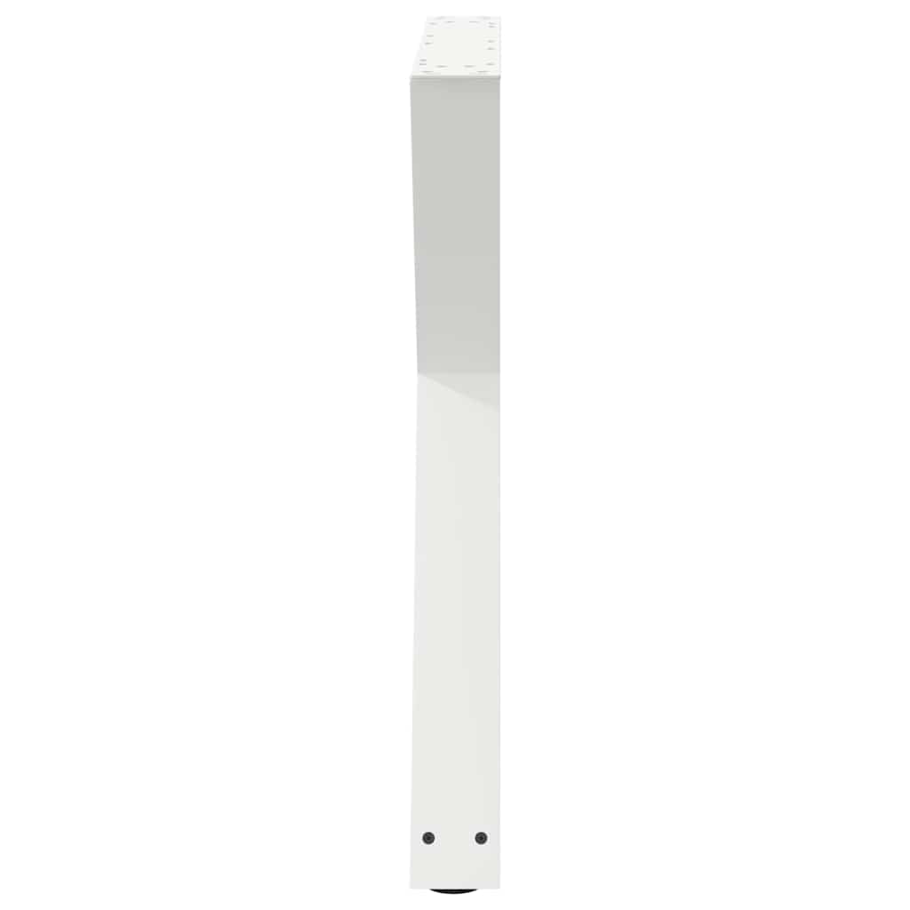 spisebordsben 2 stk. hvid 70 x (72-73,3) cm stål