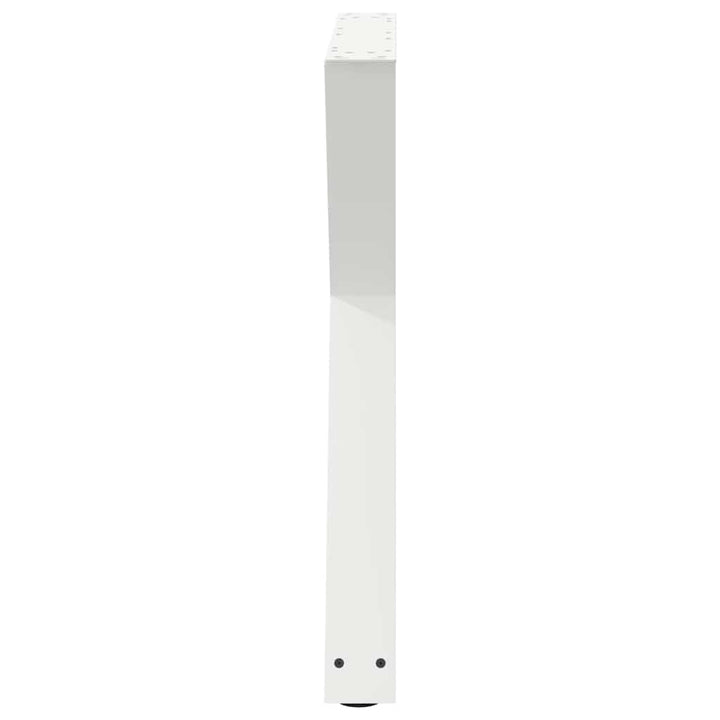 spisebordsben 2 stk. hvid 70 x (72-73,3) cm stål
