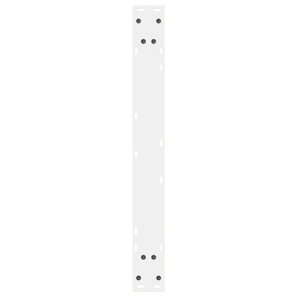 spisebordsben 2 stk. hvid 70 x (72-73,3) cm stål