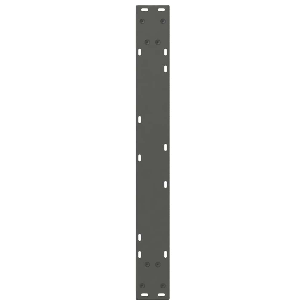 spisebordsben 2 stk. antracit 70 x (72-73,3) cm stål