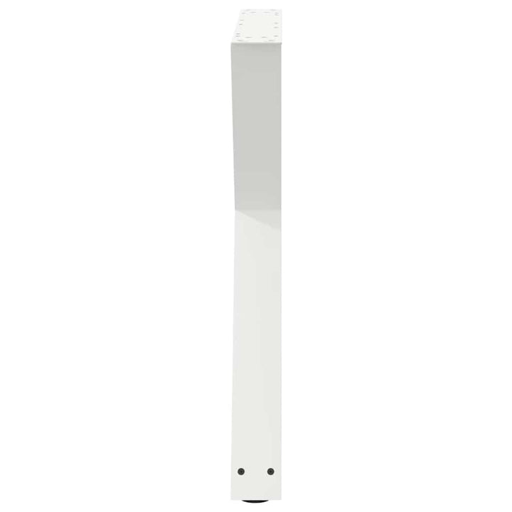 spisebordsben 2 stk. hvid 80 x (72-73,3) cm stål