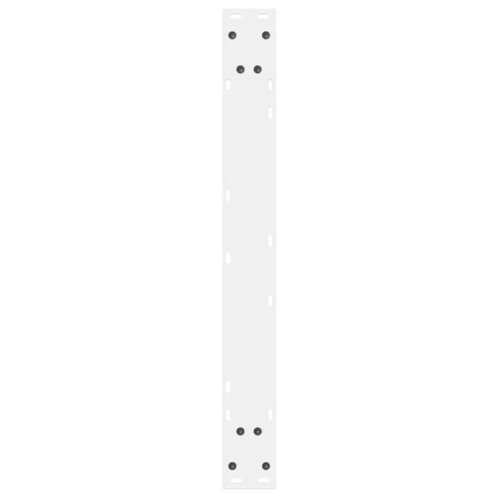 spisebordsben 2 stk. hvid 80 x (72-73,3) cm stål