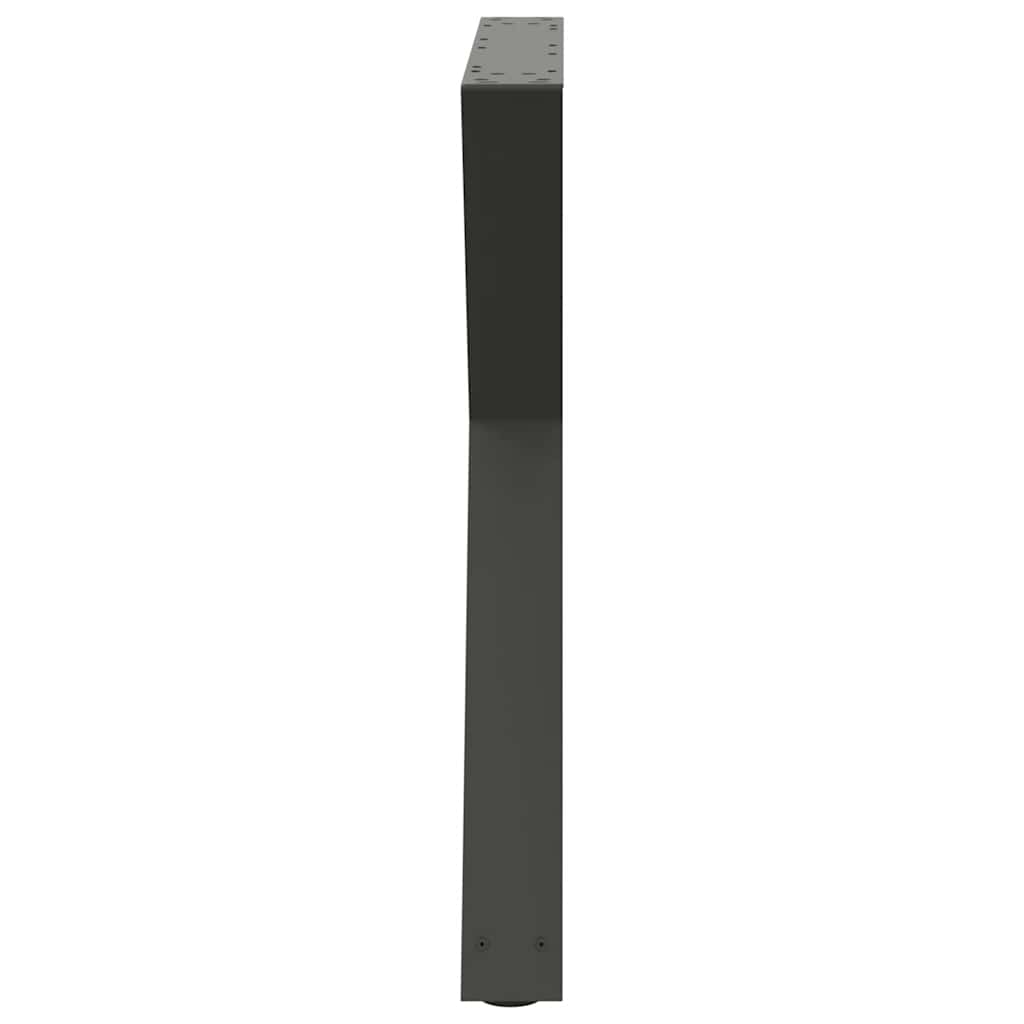 spisebordsben 2 stk. antracit 80 x (72-73,3) cm stål