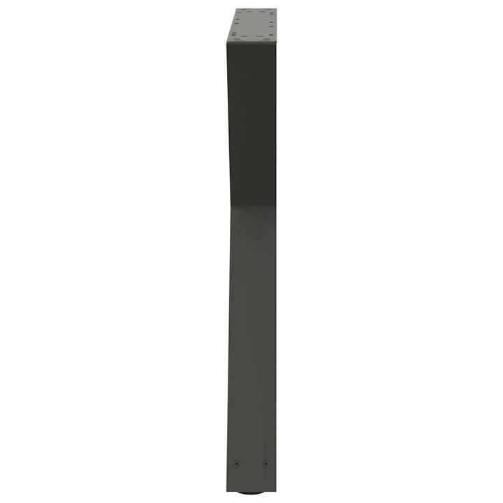 spisebordsben 2 stk. antracit 80 x (72-73,3) cm stål