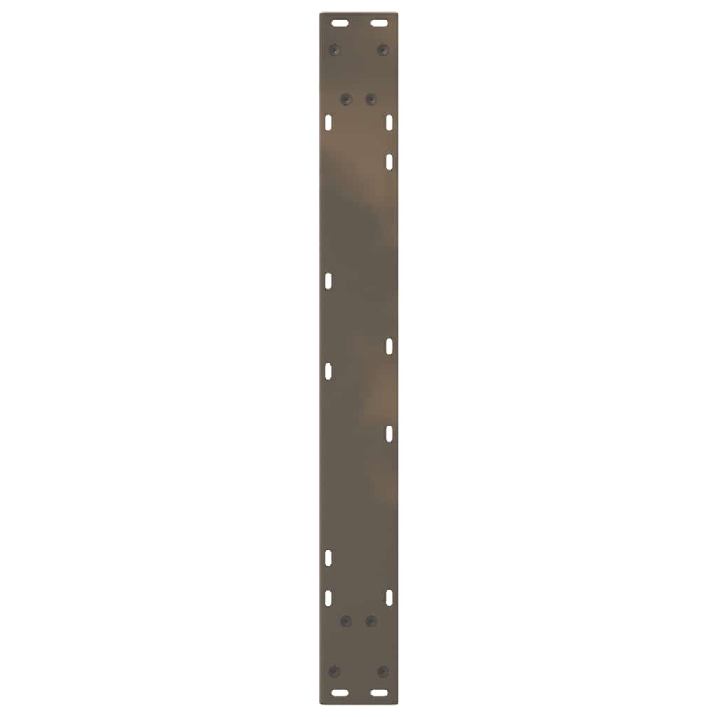 spisebordsben 2 stk. naturstål 80 x (72-73,3) cm stål