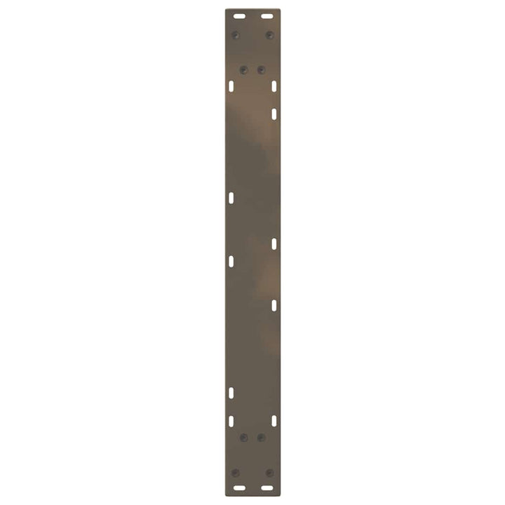 spisebordsben 2 stk. naturstål 80 x (72-73,3) cm stål